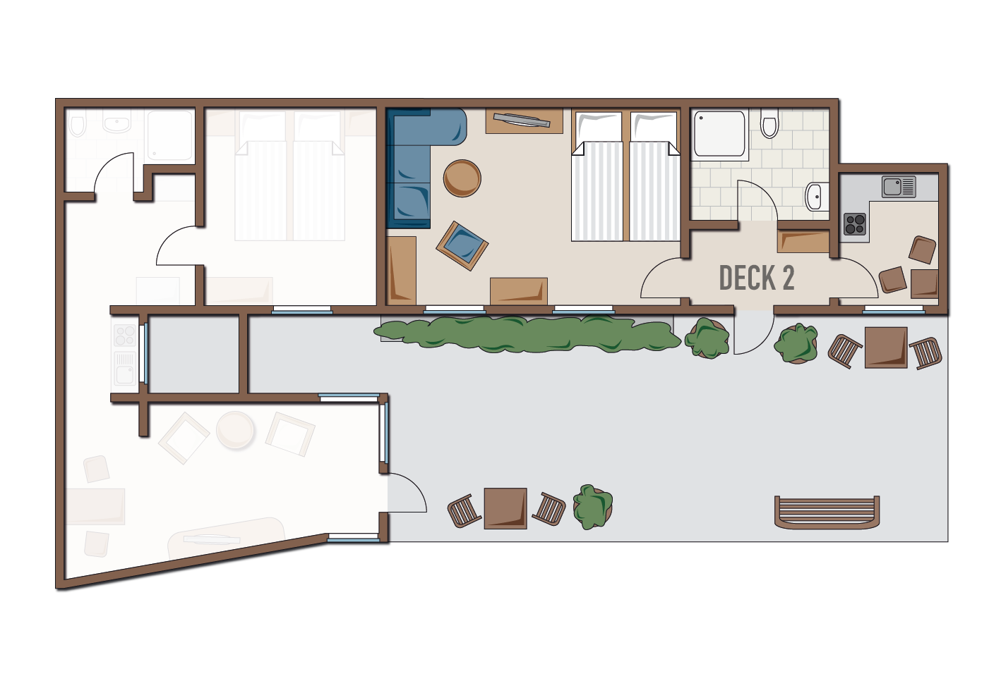 Grundriss Deck 2