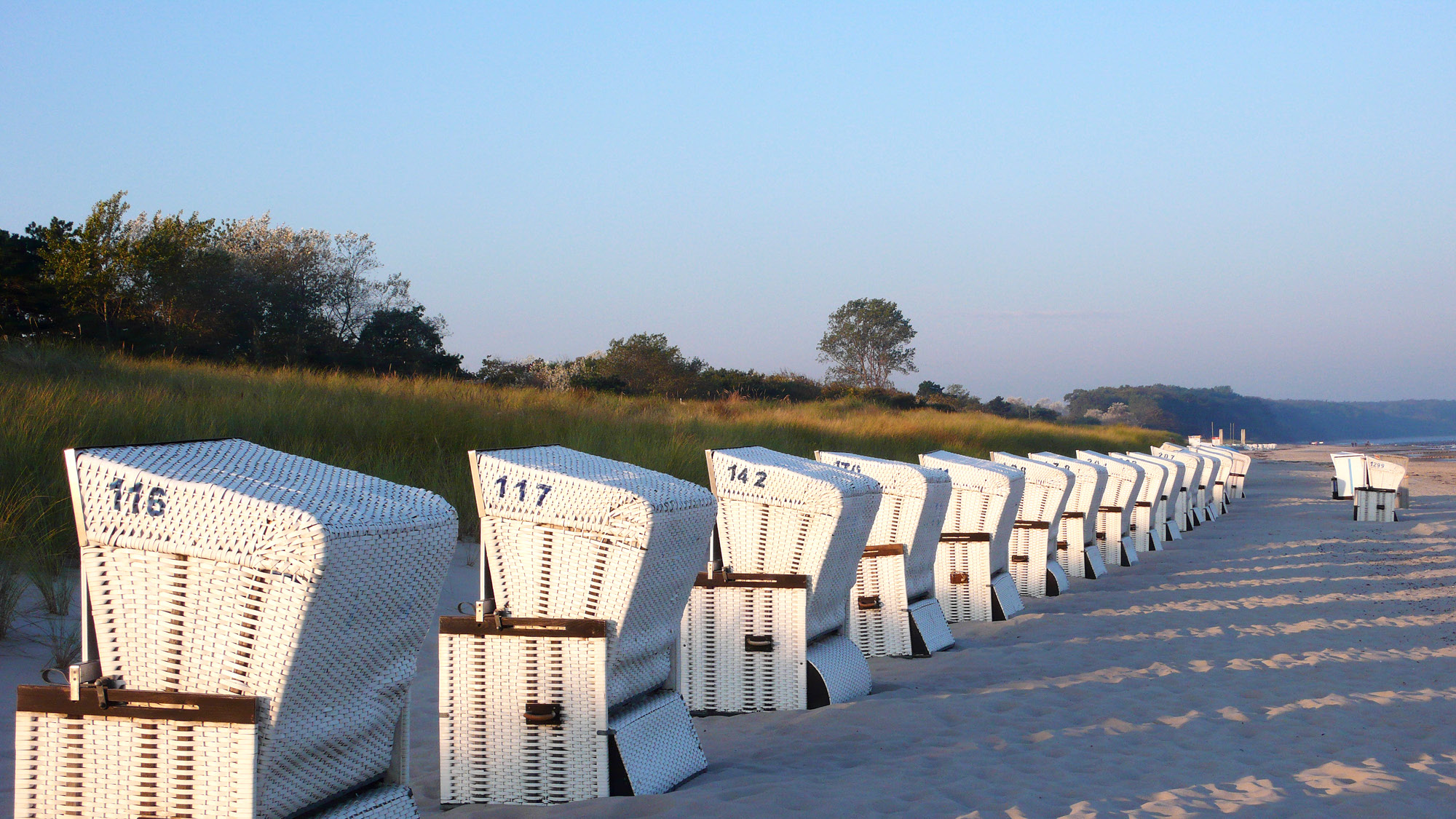 Strandkörbe am Strand