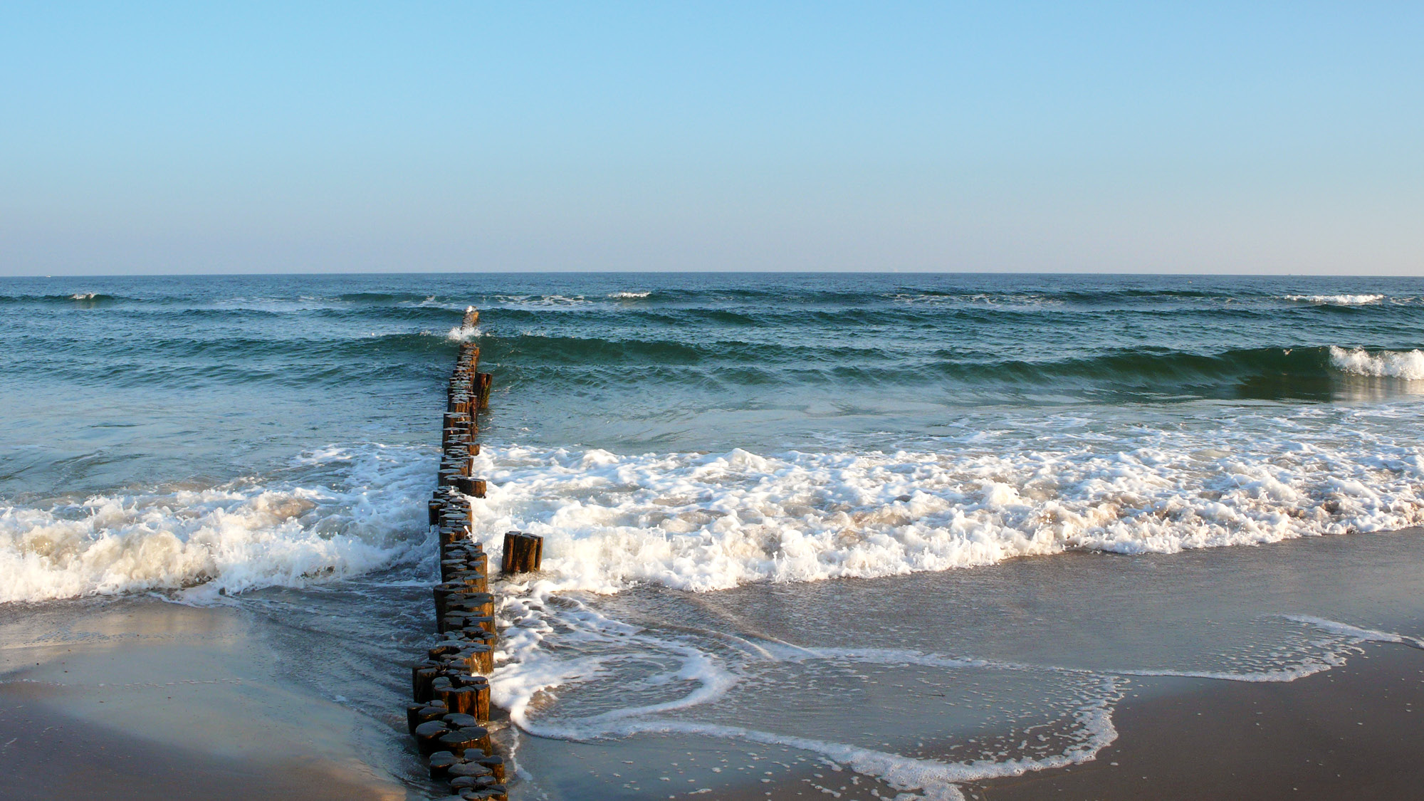 Buhnen am Ostseestrand