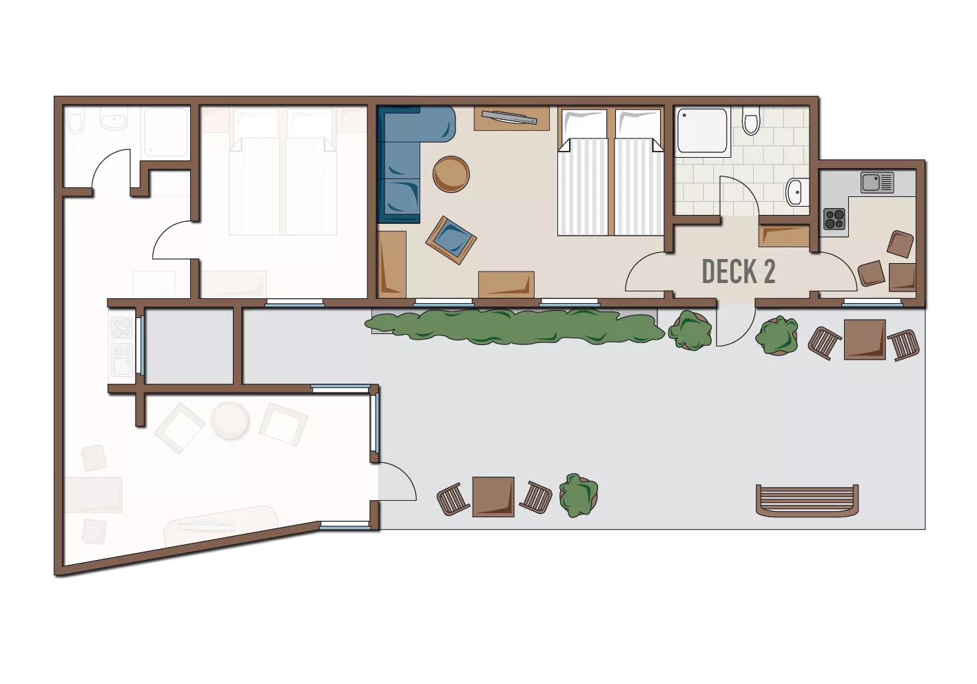 Grundriss Deck 2